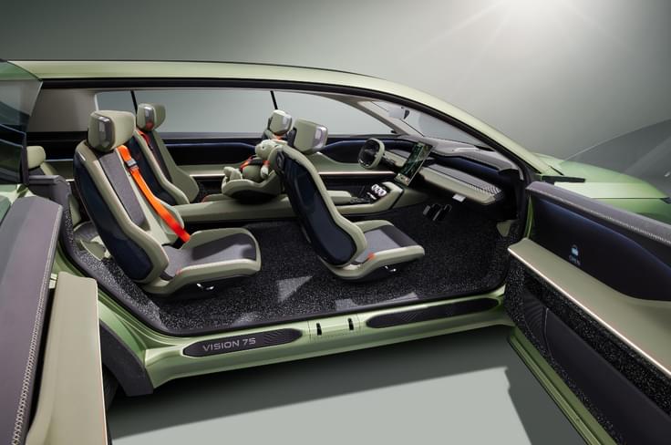 Skoda Vision 7S concept seats Skoda Vision 7S concept seats